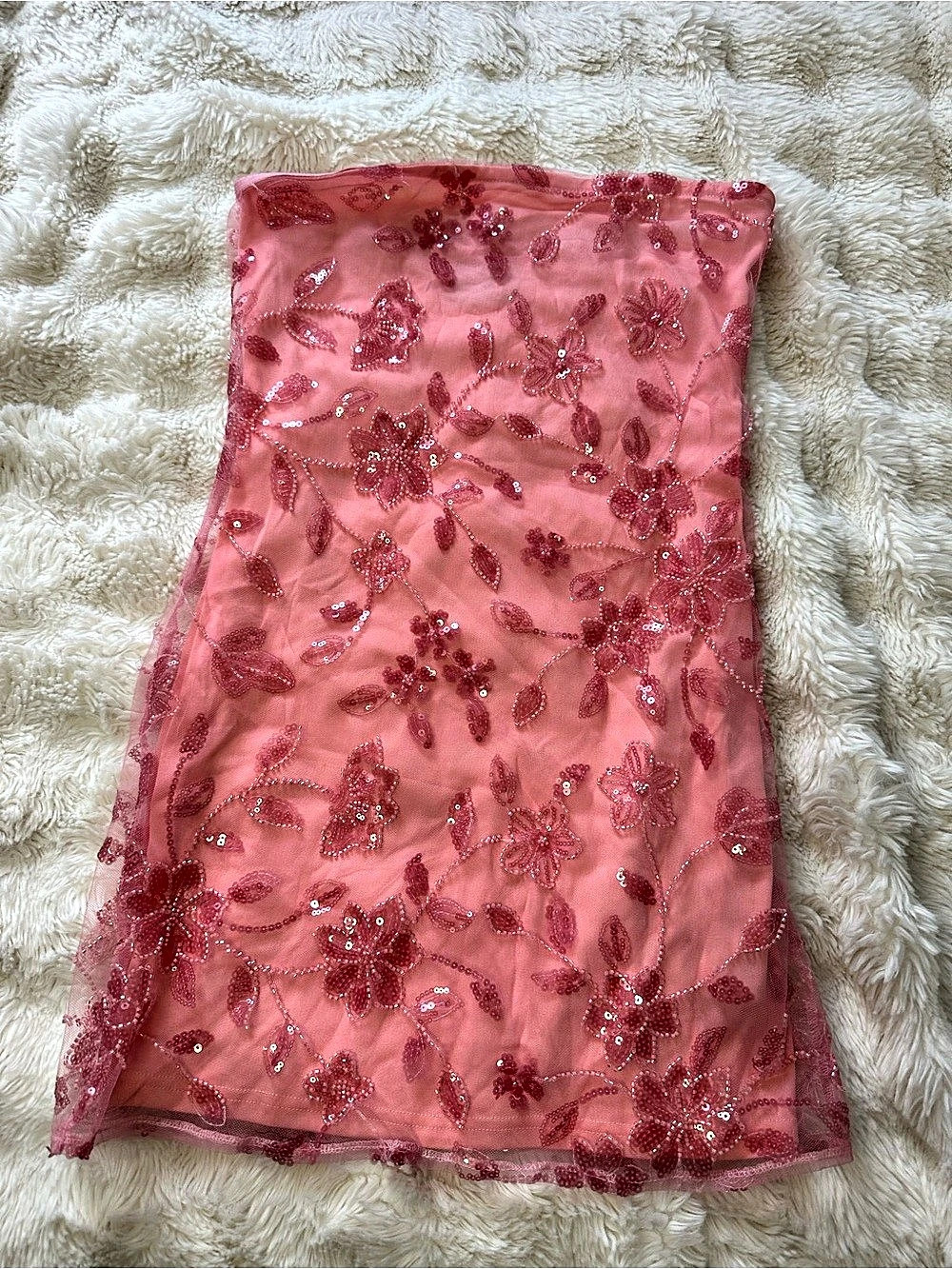Peppermayo Floral Sequin Camisole Pink Size Medium